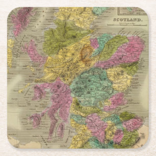 Dessous De Verre Carré L'Ecosse 15