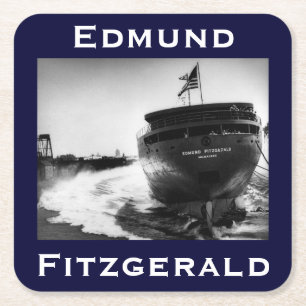 Dessous De Verre Carré L'Edmund Fitzgerald