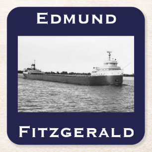 Dessous De Verre Carré L'Edmund Fitzgerald