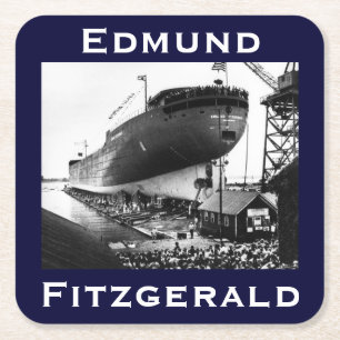 Dessous De Verre Carré L'Edmund Fitzgerald