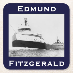 Dessous De Verre Carré L'Edmund Fitzgerald