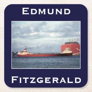 Dessous De Verre Carré L'Edmund Fitzgerald