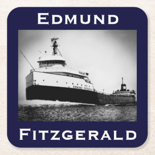 Dessous De Verre Carré L'Edmund Fitzgerald