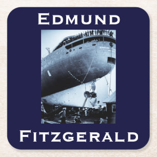 Dessous De Verre Carré L'Edmund Fitzgerald