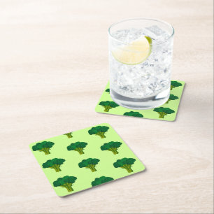 Dessous De Verre Carré Légume Brocoli Vert Alimentation Saine Veggie