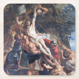 Dessous De Verre Carré L'élévation de la croix, Rubens