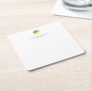 Dessous De Verre Carré Lemon Wedding