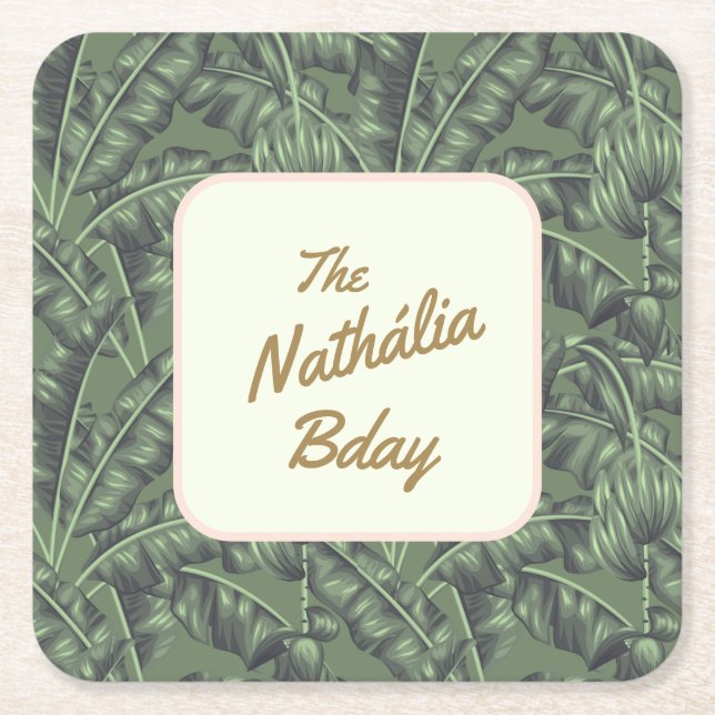 Dessous De Verre Carré Les Cabanas (Devant)