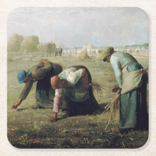 Dessous De Verre Carré Les Gleaners, Jean-François Millet, 1857