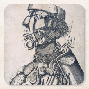 Dessous De Verre Carré Les instruments de subsistance humaine, Arcimboldo