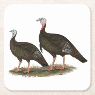 Dessous De Verre Carré Les Jeunes Filles de Turkeys