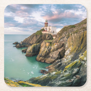 Dessous De Verre Carré Les phares   Baily Lighthouse Dublin, Irlande