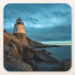 Dessous De Verre Carré Les phares   Phare de Castle Hill
