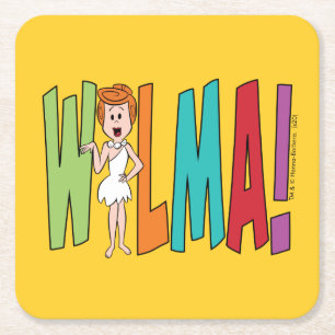 Dessous De Verre Carré Les Pierrafeu   WILMA !