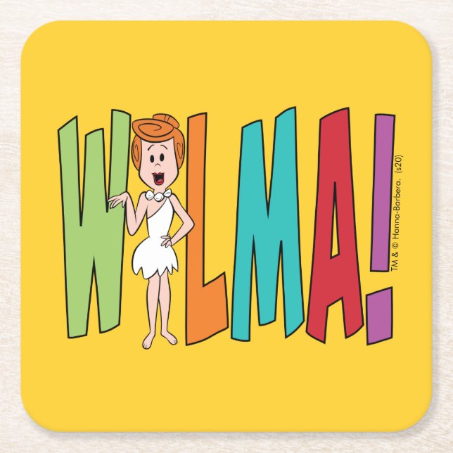 Dessous De Verre Carré Les Pierrafeu | WILMA ! (Devant)