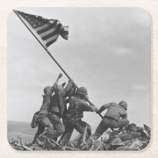 Dessous De Verre Carré lever le drapeau sur Iwo Jima