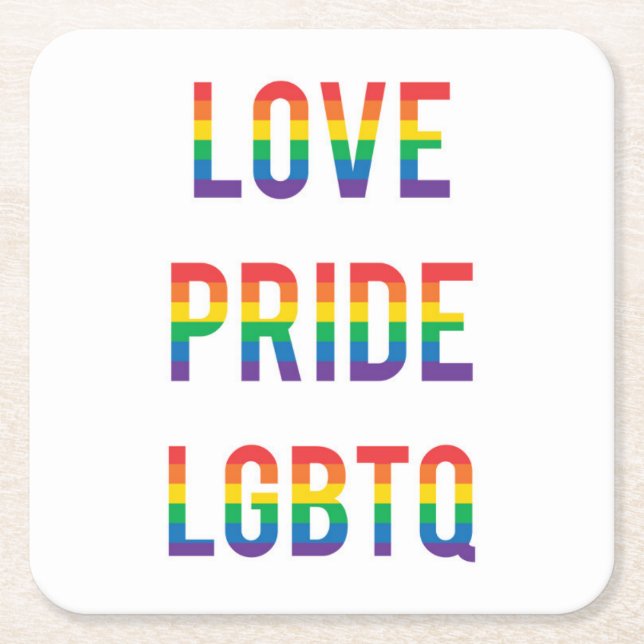 DESSOUS DE VERRE CARRÉ LGBTQ (Devant)