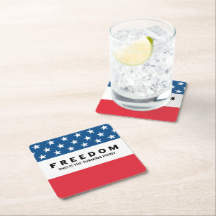 Dessous De Verre Carré Liberté Un Véritable Patriote