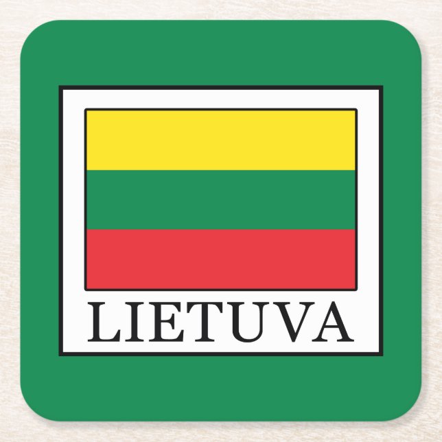 Dessous De Verre Carré Lietuva (Devant)