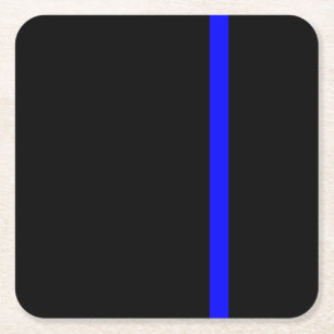 Dessous De Verre Carré Ligne bleue claire symbolique verticale