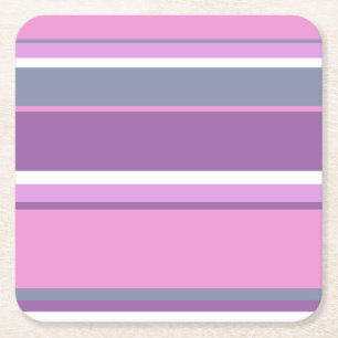 Dessous De Verre Carré Lilac rayures