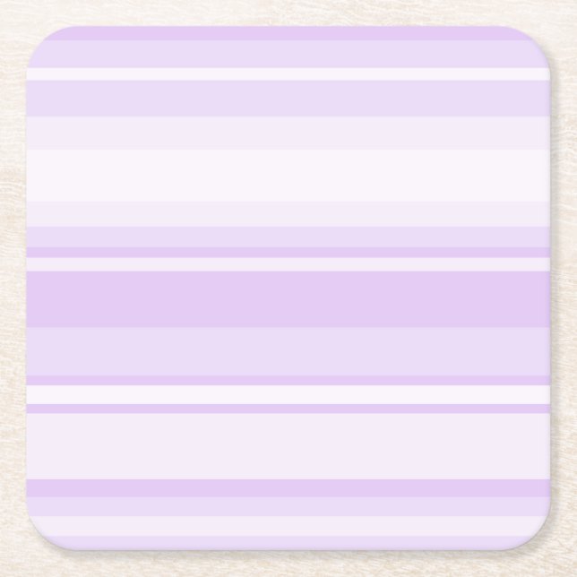 Dessous De Verre Carré Lilac rayures (Devant)