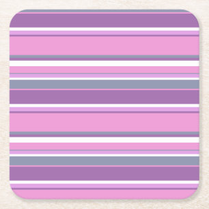 Dessous De Verre Carré Lilac rayures