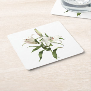 Dessous De Verre Carré Lily orientale - Sibérie