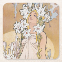 Lily (Quatre Fleurs), Alphonse Mucha