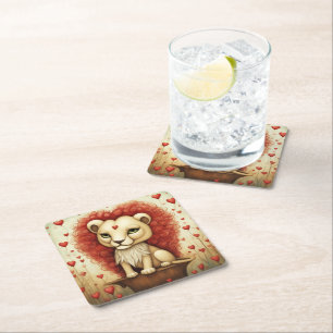 Dessous De Verre Carré Lion Love 3