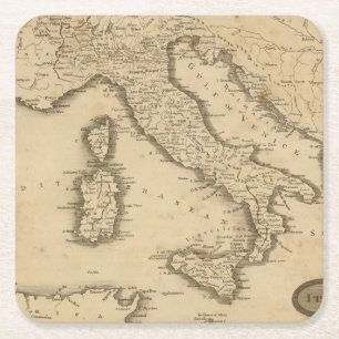Dessous De Verre Carré L'Italie 18