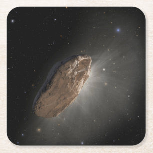 Dessous De Verre Carré L'objet interstellaire Wayward Oumuamua.