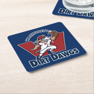 Dessous De Verre Carré Logo collégial d'équipe de baseball de Dawgs de