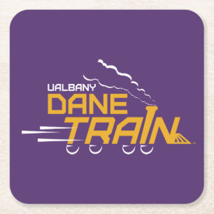 Dessous De Verre Carré Logo du train UAlbany Dane