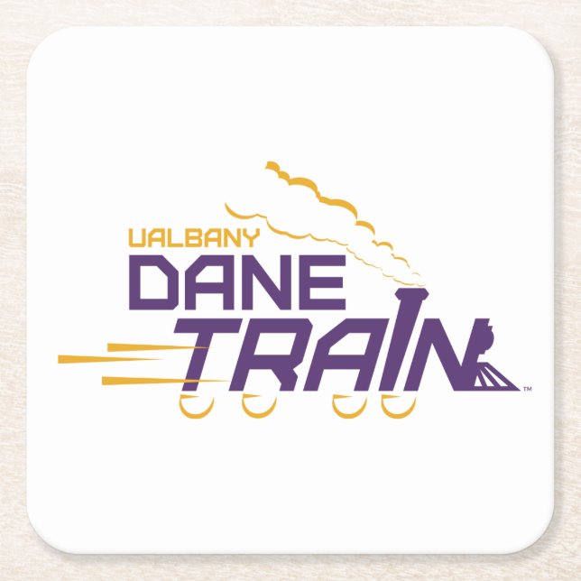 Dessous De Verre Carré Logo du train UAlbany Dane (Devant)