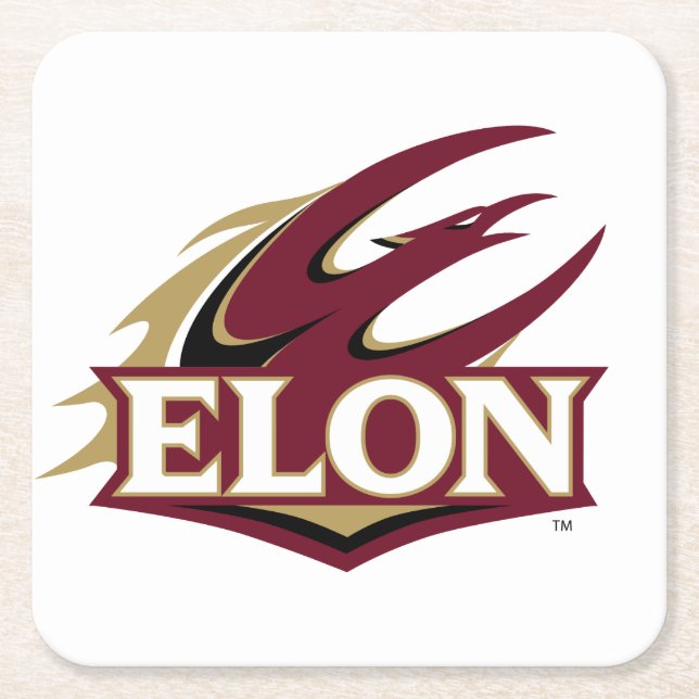 Dessous De Verre Carré Logo Elon Phoenix (Devant)