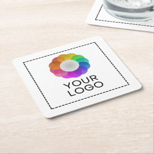 Dessous De Verre Carré Logo personnalisé, Quantité minimum faible