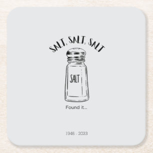 Dessous De Verre Carré Loin shaker de sel - fond