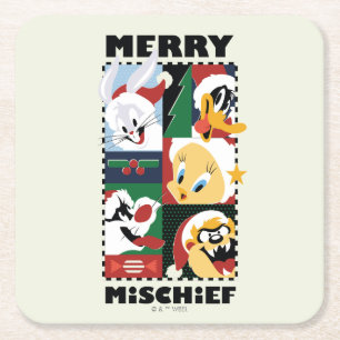 Dessous De Verre Carré LOONEY TUNES™ Joyeux Mischief