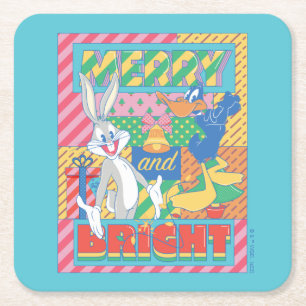 Dessous De Verre Carré LOONEY TUNES™   Joyeux Noël