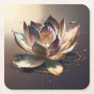 Dessous De Verre Carré Lotus