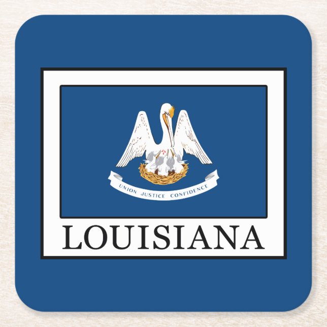 Dessous De Verre Carré Louisiane (Devant)