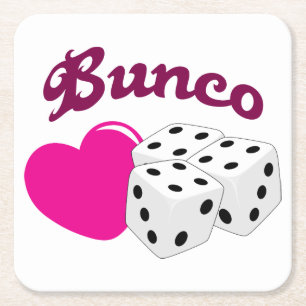 Dessous De Verre Carré Love Bunco