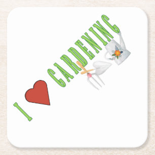 Dessous De Verre Carré Love Gardening