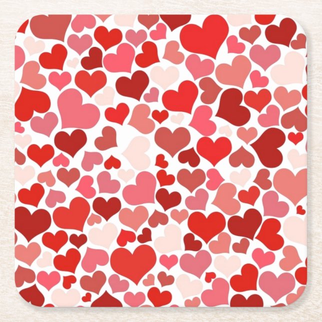 Dessous De Verre Carré Love Mosaic (Devant)