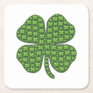 Dessous De Verre Carré Lucky Irish Clover