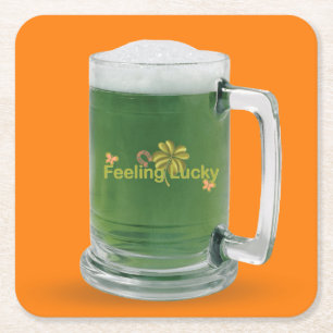 Dessous De Verre Carré Lucky St. Patrick's Day Green Beer