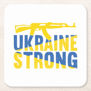 Dessous De Verre Carré L'Ukraine : un soutien fort pour l'Ukraine