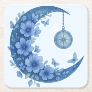 Dessous De Verre Carré Lune mystique de croissant