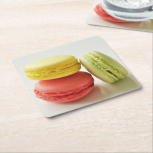 Dessous De Verre Carré Macarons / dessous de verre Macarons